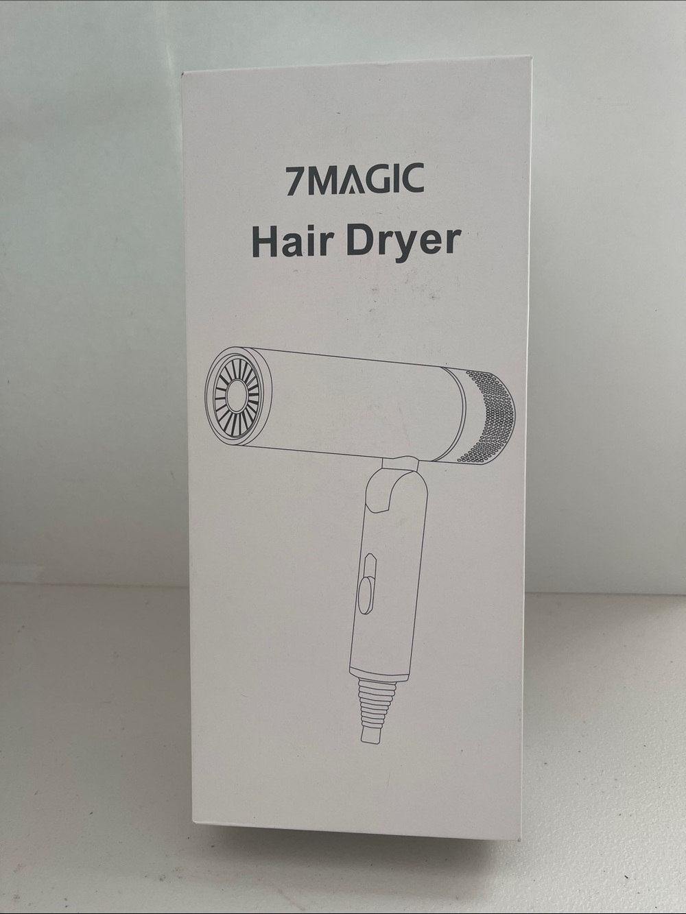 Magic White Hair Dryer – Minimalist Folding Styling Tool. NEW
